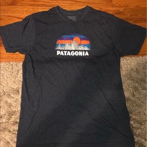 mens patagonia t shirt tee size large slim fit